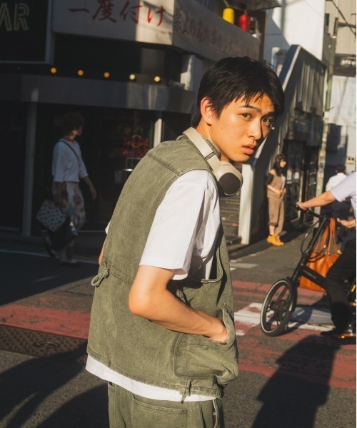 WudgeBoy（ワッジボーイ）の「chemical wash vest（ニット/セーター・レディース・カーキ/ブラウン/ブラック・MEDIUM/LARGE）」の21枚目の写真