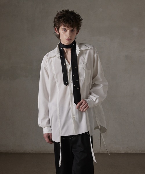 GRANCY】Button Design Necktie / ボタン デザイン ネクタイ