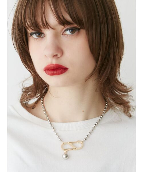 jouetie(ジュエティ)の「ボールチェーンカラビナネックレス(ネックレス・レディース・シルバー/ゴールド・FREE)」の7枚目の写真