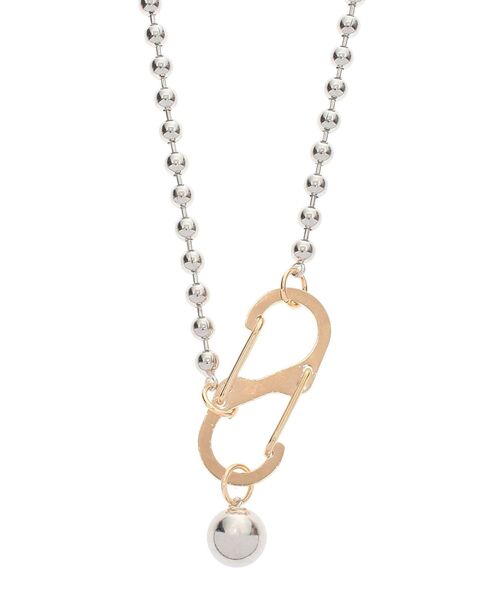 jouetie(ジュエティ)の「ボールチェーンカラビナネックレス(ネックレス・レディース・シルバー/ゴールド・FREE)」の10枚目の写真