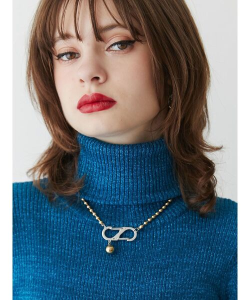 jouetie(ジュエティ)の「ボールチェーンカラビナネックレス(ネックレス・レディース・シルバー/ゴールド・FREE)」の9枚目の写真