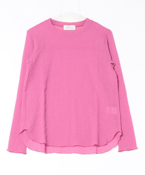 Jines(ジネス)の「クシュクシュ シアールーズロンT(Tシャツ/カットソー・レディース・ピンク/ホワイト/ブラック/グリーン・38)」の21枚目の写真
