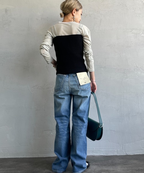 By/m（バイエム）の「[By/m/バイエム] マルチWAY フロントボタン リブニットビスチェ（キャミソール・レディース・ブラック/グレー/ブラウン/ベージュ・F）」の19枚目の写真