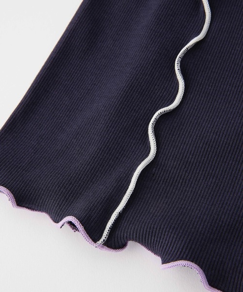 MILKFED.（ミルクフェド）の「OVERLOCK STITCHED TOP（Tシャツ/カットソー・レディース・オフホワイト/ネイビー/カーキ・ONE SIZE）」の10枚目の写真