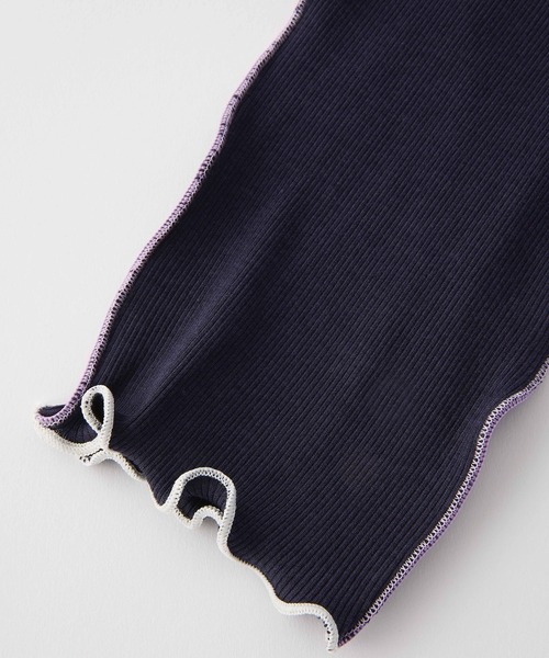 MILKFED.（ミルクフェド）の「OVERLOCK STITCHED TOP（Tシャツ/カットソー・レディース・オフホワイト/ネイビー/カーキ・ONE SIZE）」の13枚目の写真