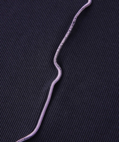 MILKFED.（ミルクフェド）の「OVERLOCK STITCHED TOP（Tシャツ/カットソー・レディース・オフホワイト/ネイビー/カーキ・ONE SIZE）」の16枚目の写真