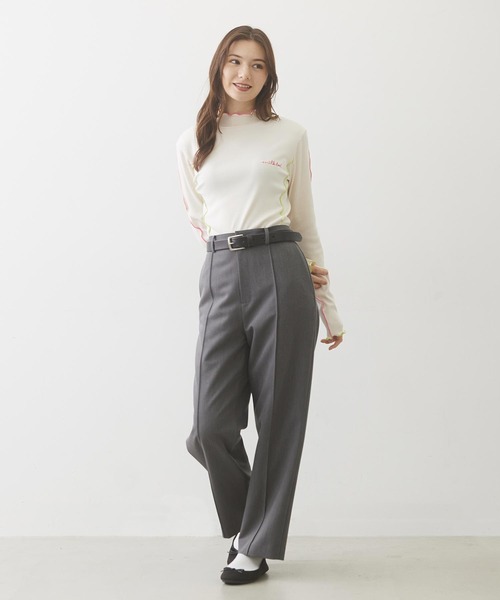 MILKFED.（ミルクフェド）の「OVERLOCK STITCHED TOP（Tシャツ/カットソー・レディース・オフホワイト/ネイビー/カーキ・ONE SIZE）」の21枚目の写真