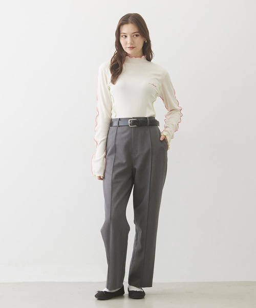 MILKFED.（ミルクフェド）の「OVERLOCK STITCHED TOP（Tシャツ/カットソー・レディース・オフホワイト/ネイビー/カーキ・ONE SIZE）」の22枚目の写真