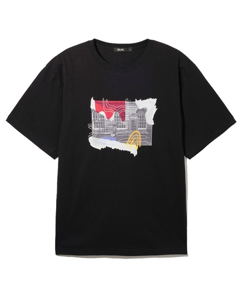 SILAS（サイラス）の「WINDOODLE S/S TEE（Tシャツ/カットソー・メンズ・ホワイト/ネイビー/ブラック・XL/L/M）」の2枚目の写真