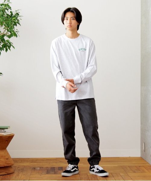 PEN FIELD（ペンフィールド）の「【Penfield】USAコットン・バックロゴプリント長袖Tシャツ（Tシャツ/カットソー・キッズ・オートミール/グリーン/ブラック・S/M/L/LL）」の5枚目の写真