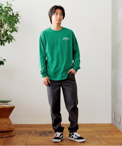 PEN FIELD（ペンフィールド）の「【Penfield】USAコットン・バックロゴプリント長袖Tシャツ（Tシャツ/カットソー・キッズ・オートミール/グリーン/ブラック・S/M/L/LL）」の7枚目の写真