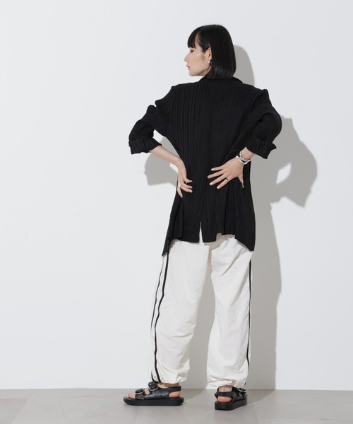 Apo(s)ture(アポスチャー)の「ARIA-023/ナイロンクロスライントラックパンツ(その他パンツ・レディース・ブルー/ホワイト/ブラウン/ブラック・XS/S/M/L/XL)」の17枚目の写真