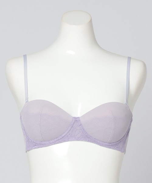bijorie（ビジュリィ）の「【bijorie】メリハリブラ／シアーレースシリーズ（ブラジャー・レディース・ベージュ/パープル/チャコール・LG/MEDIUM/LARGE/MG）」の7枚目の写真