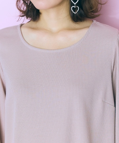 marun（マルン）の「＜大きいサイズ＞  レースデザイントップス　marun（Tシャツ/カットソー・レディース・アイボリー/ピンクベージュ/ブラック/グレー・L/LL/3L/4L/5L）」の13枚目の写真