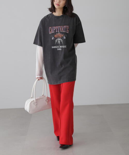 FREE'S MART（フリーズマート）の「◆メッシュロングTシャツ（Tシャツ/カットソー・レディース・ブラック/ホワイト・FREE）」の11枚目の写真