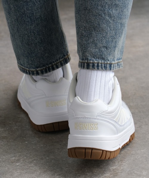 【K-SWISS/ケースイス】サイドライン ミドルカット レースアップスニーカー
