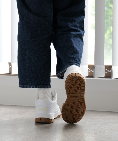 【K-SWISS/ケースイス】サイドライン ミドルカット レースアップスニーカー