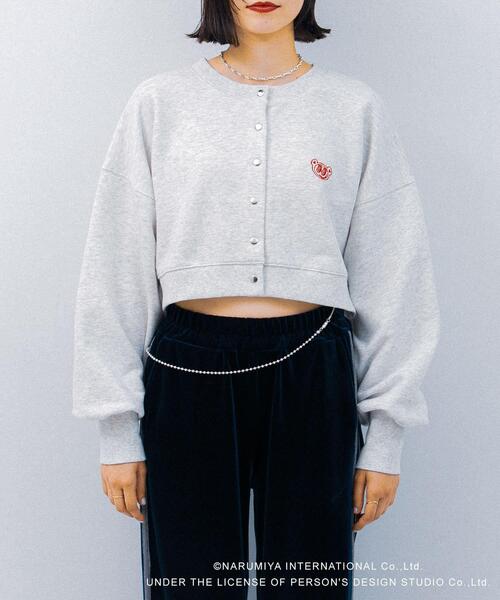 SENSE OF PLACE by URBAN RESEARCH（センスオブプレイスバイアーバンリサーチ）の「『別注』ANGEL BLUE×SOP　ショートスウェット（スウェット・レディース・ネイビー/グレー/オートミール・ONE）」の10枚目の写真