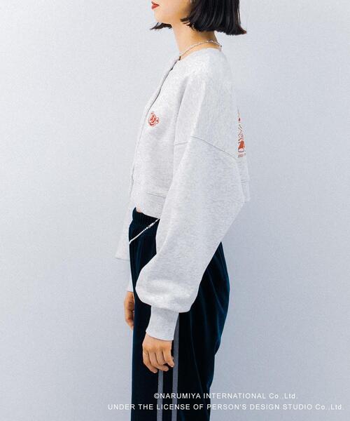 SENSE OF PLACE by URBAN RESEARCH（センスオブプレイスバイアーバンリサーチ）の「『別注』ANGEL BLUE×SOP　ショートスウェット（スウェット・レディース・ネイビー/グレー/オートミール・ONE）」の11枚目の写真