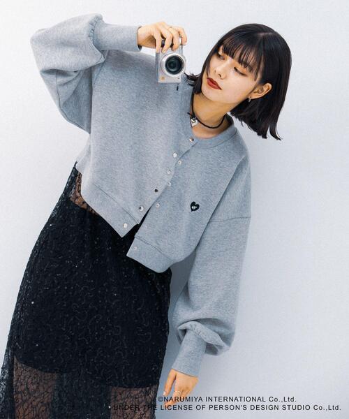 SENSE OF PLACE by URBAN RESEARCH（センスオブプレイスバイアーバンリサーチ）の「『別注』ANGEL BLUE×SOP　ショートスウェット（スウェット・レディース・ネイビー/グレー/オートミール・ONE）」の17枚目の写真