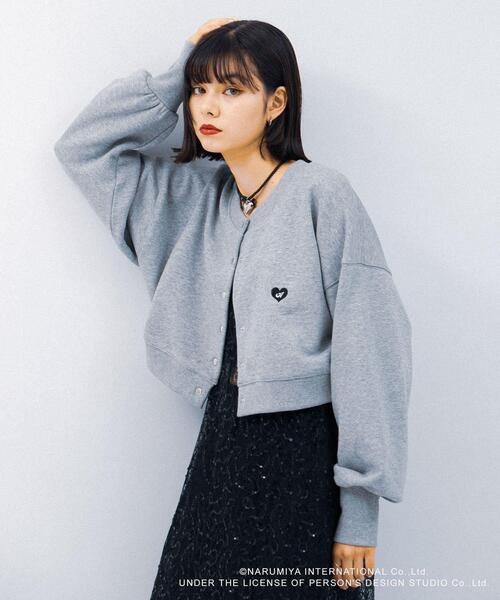 SENSE OF PLACE by URBAN RESEARCH（センスオブプレイスバイアーバンリサーチ）の「『別注』ANGEL BLUE×SOP　ショートスウェット（スウェット・レディース・ネイビー/グレー/オートミール・ONE）」の19枚目の写真