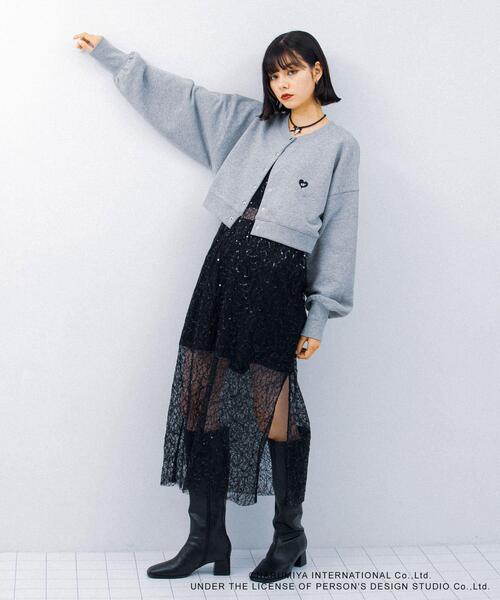 SENSE OF PLACE by URBAN RESEARCH（センスオブプレイスバイアーバンリサーチ）の「『別注』ANGEL BLUE×SOP　ショートスウェット（スウェット・レディース・ネイビー/グレー/オートミール・ONE）」の22枚目の写真