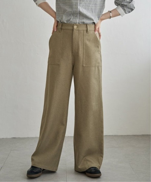 LBC（エルビーシー）の「ベーカーワイドストレートパンツ（その他パンツ・レディース・ベージュ/チャコール/ブラウン・L/M）」の3枚目の写真