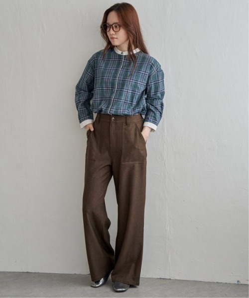 LBC（エルビーシー）の「ベーカーワイドストレートパンツ（その他パンツ・レディース・ベージュ/チャコール/ブラウン・L/M）」の9枚目の写真