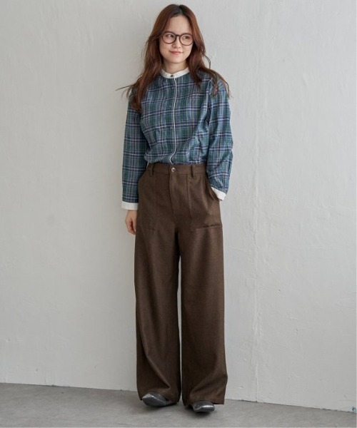 LBC（エルビーシー）の「ベーカーワイドストレートパンツ（その他パンツ・レディース・ベージュ/チャコール/ブラウン・L/M）」の10枚目の写真