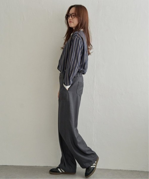 LBC（エルビーシー）の「ベーカーワイドストレートパンツ（その他パンツ・レディース・ベージュ/チャコール/ブラウン・L/M）」の12枚目の写真