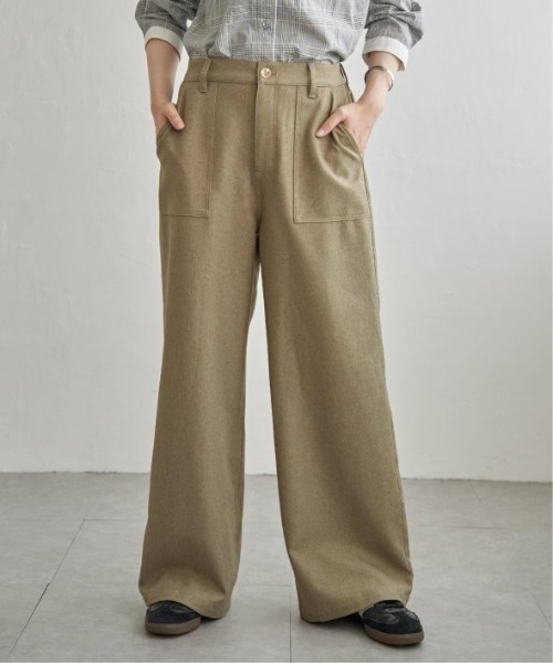 LBC（エルビーシー）の「ベーカーワイドストレートパンツ（その他パンツ・レディース・ベージュ/チャコール/ブラウン・L/M）」の5枚目の写真