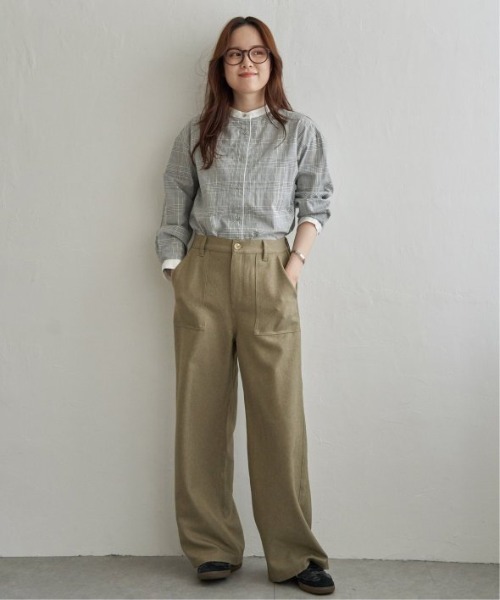 LBC（エルビーシー）の「ベーカーワイドストレートパンツ（その他パンツ・レディース・ベージュ/チャコール/ブラウン・L/M）」の13枚目の写真