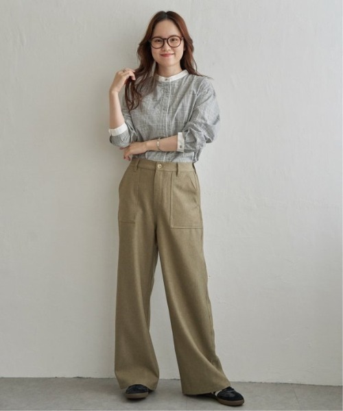 LBC（エルビーシー）の「ベーカーワイドストレートパンツ（その他パンツ・レディース・ベージュ/チャコール/ブラウン・L/M）」の14枚目の写真