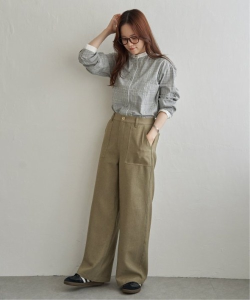 LBC（エルビーシー）の「ベーカーワイドストレートパンツ（その他パンツ・レディース・ベージュ/チャコール/ブラウン・L/M）」の19枚目の写真