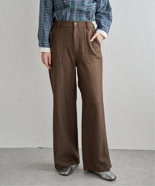 LBC（エルビーシー）の「ベーカーワイドストレートパンツ（その他パンツ・レディース・ベージュ/チャコール/ブラウン・L/M）」の6枚目の写真