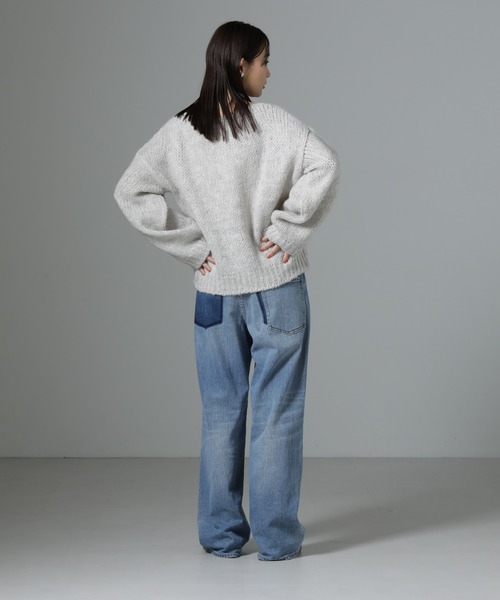 TRICOTS JEAN MARC(トリコットジーンマルク)の「TRICOTS JEAN MARC/ニットプルオーバー(ニット/セーター・レディース・ライトグレー/グレイッシュベージュ/ライトブルー・FREE)」の14枚目の写真