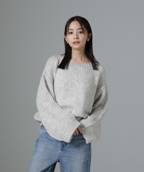 TRICOTS JEAN MARC(トリコットジーンマルク)の「TRICOTS JEAN MARC/ニットプルオーバー(ニット/セーター・レディース・ライトグレー/グレイッシュベージュ/ライトブルー・FREE)」の13枚目の写真