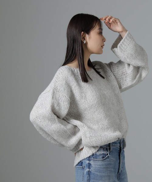 TRICOTS JEAN MARC(トリコットジーンマルク)の「TRICOTS JEAN MARC/ニットプルオーバー(ニット/セーター・レディース・ライトグレー/グレイッシュベージュ/ライトブルー・FREE)」の12枚目の写真