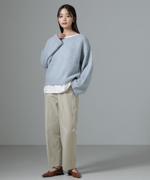 TRICOTS JEAN MARC(トリコットジーンマルク)の「TRICOTS JEAN MARC/ニットプルオーバー(ニット/セーター・レディース・ライトグレー/グレイッシュベージュ/ライトブルー・FREE)」の19枚目の写真