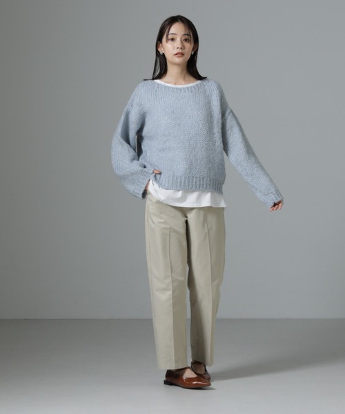 TRICOTS JEAN MARC(トリコットジーンマルク)の「TRICOTS JEAN MARC/ニットプルオーバー(ニット/セーター・レディース・ライトグレー/グレイッシュベージュ/ライトブルー・FREE)」の20枚目の写真