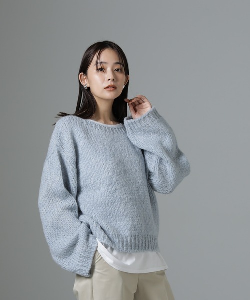 TRICOTS JEAN MARC(トリコットジーンマルク)の「TRICOTS JEAN MARC/ニットプルオーバー(ニット/セーター・レディース・ライトグレー/グレイッシュベージュ/ライトブルー・FREE)」の18枚目の写真