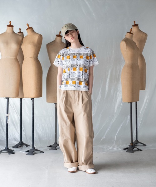 mintdesigns(ミントデザインズ)の「ERASER T-SHIRT / イレイザーTシャツ(Tシャツ/カットソー・レディース・オレンジ/ブルー・2)」の5枚目の写真