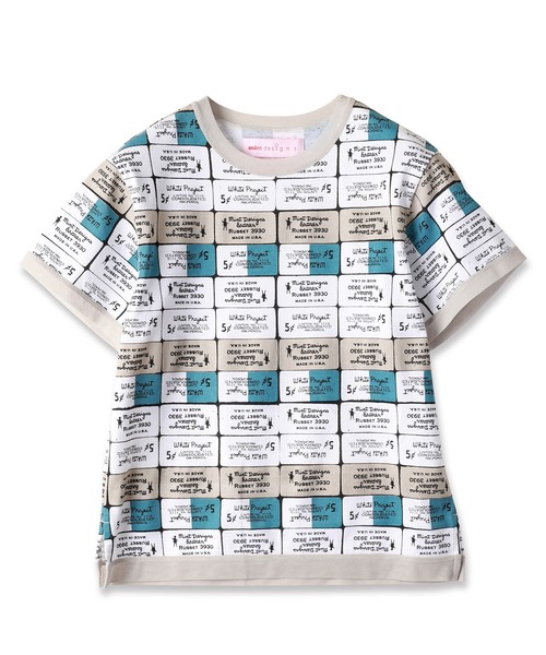 mintdesigns(ミントデザインズ)の「ERASER T-SHIRT / イレイザーTシャツ(Tシャツ/カットソー・レディース・オレンジ/ブルー・2)」の7枚目の写真