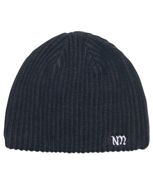 ニットキャップ・ビーニー NOMANUAL NM HAIRY BEANIE BLUE NM45HG02M1BL NM HAIRY BEANIE - BLUE - nomanual