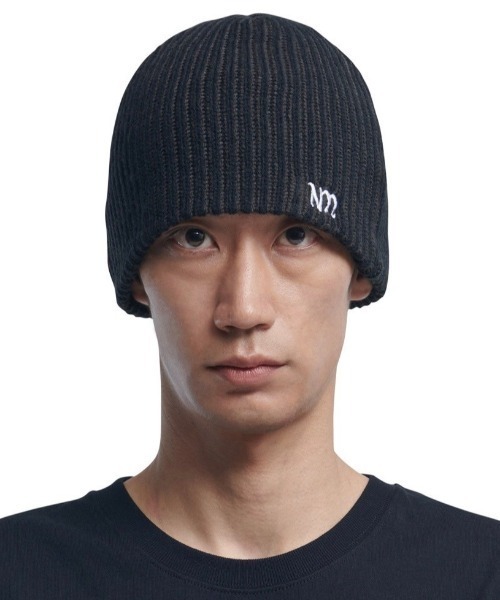 ニットキャップ・ビーニー NOMANUAL NM HAIRY BEANIE BLUE NM45HG02M1BL NM HAIRY BEANIE - BLUE - nomanual