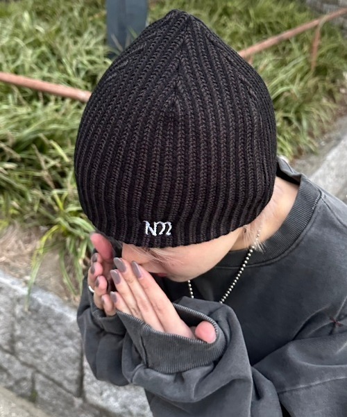 NOMANUAL（NOMANUAL）の「【NOMANUAL】NM CAGE BEANIE（ニット