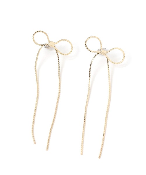 足長リボンピアス / 156385（ピアス（両耳用））｜LAKOLE（ラコレ）の