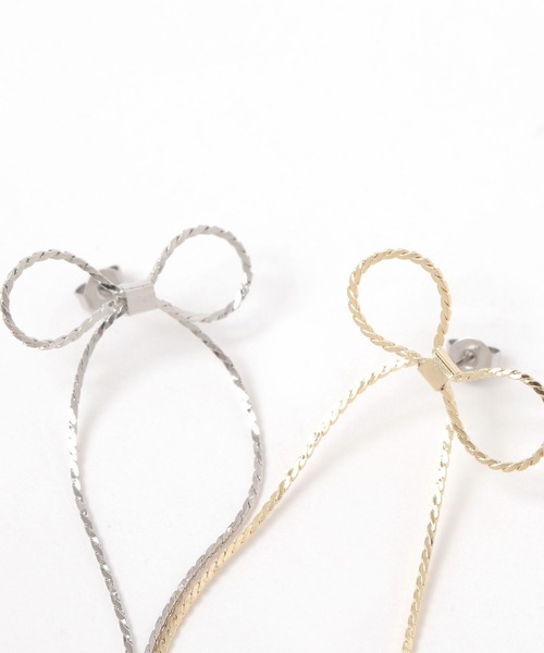 LAKOLE（ラコレ）の「足長リボンピアス / 156385（ピアス（両耳用）・レディース・その他2/その他1・FREE）」の4枚目の写真
