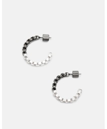 SKYE BOX CHAIN SMALL HOOP EARRINGS | SKYE ボックス チェーン スモール フープ イヤリング・ピアス