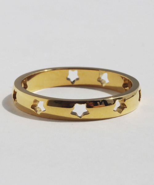abaskdesign（アバスクデザイン）の「金属アレルギー対応 スターラインリング（リング・レディース・ゴールド・12号/14号/17号）」の6枚目の写真